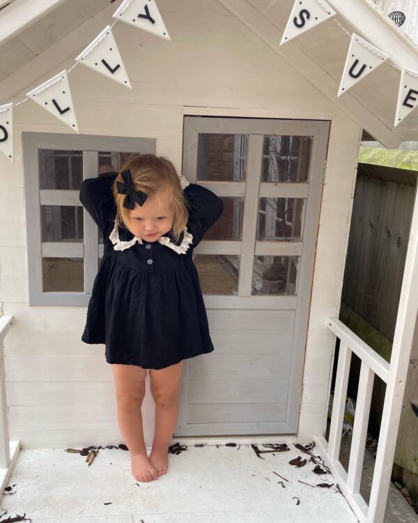 Black broderie Dress - Image 2