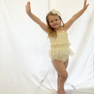 Runched Front Tutu Romper