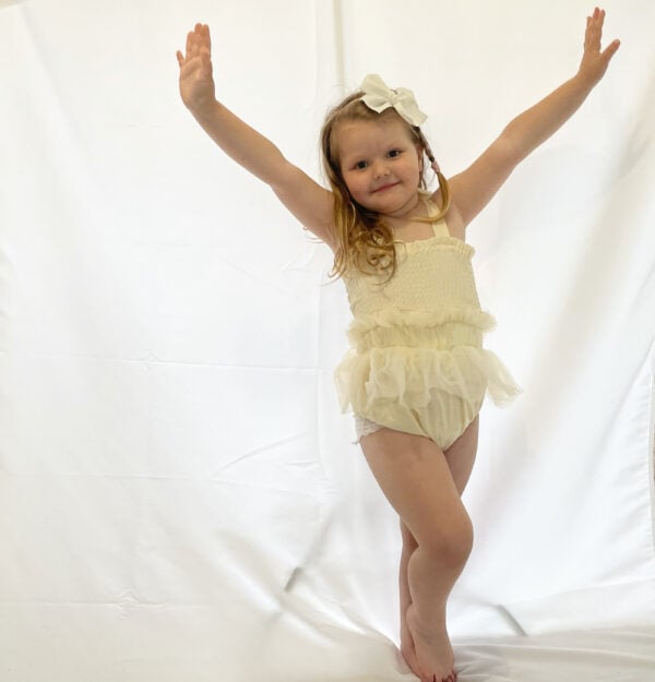 Runched Front Tutu Romper
