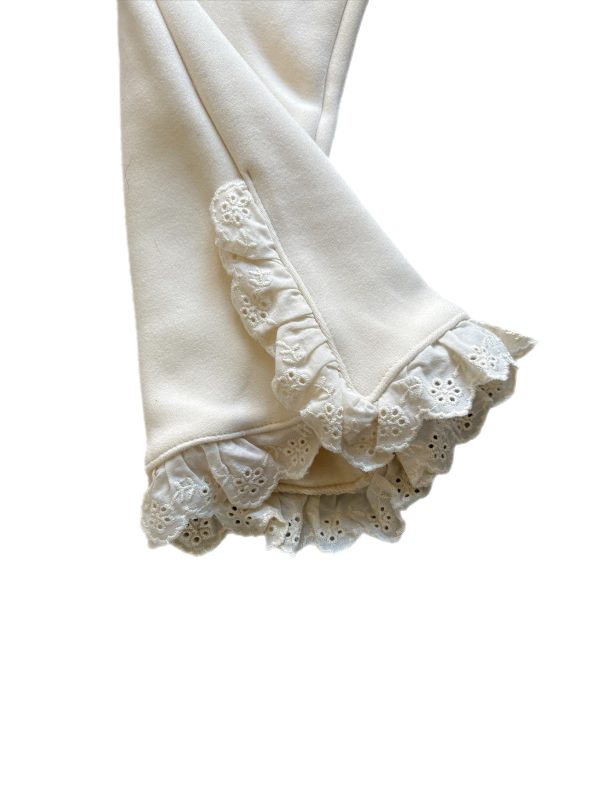 Broidery leg fleece flares - Image 2