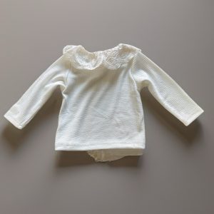 Lace collar top